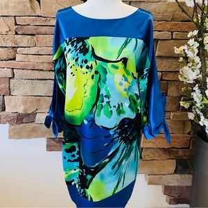 Watercolor Print Dress